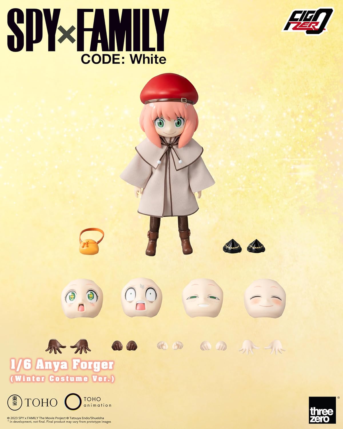 threezero Spy x Family Code: White – Anya Forger (Winter Costume Ver.) 1:6 Scale Action Figure