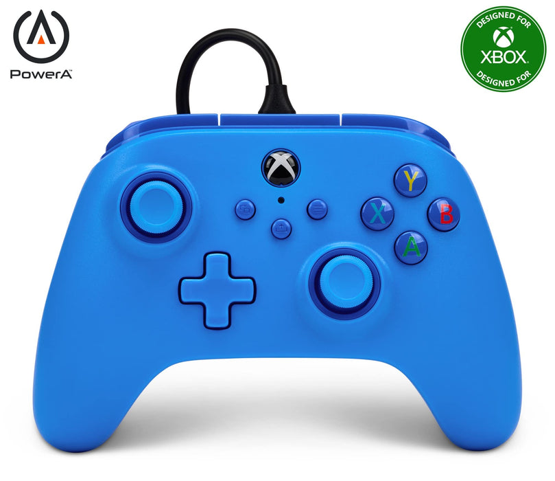 PowerA Wired Controller For Xbox Series X & S, Xbox One, PC, Windows 10 & 11, Dual Rumble Motors, Detachable 10ft USB Cable, 3.5mm Stereo Headset Jack, Official: