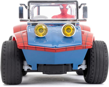 Jada Marvel Spiderman Buggy RC - Radio Controlled Car Turbo Function - Scale 1:24 - Ages 6 and Above