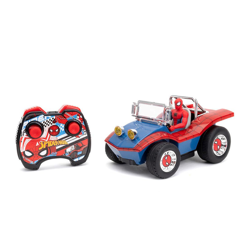 Jada Marvel Spiderman Buggy RC - Radio Controlled Car Turbo Function - Scale 1:24 - Ages 6 and Above