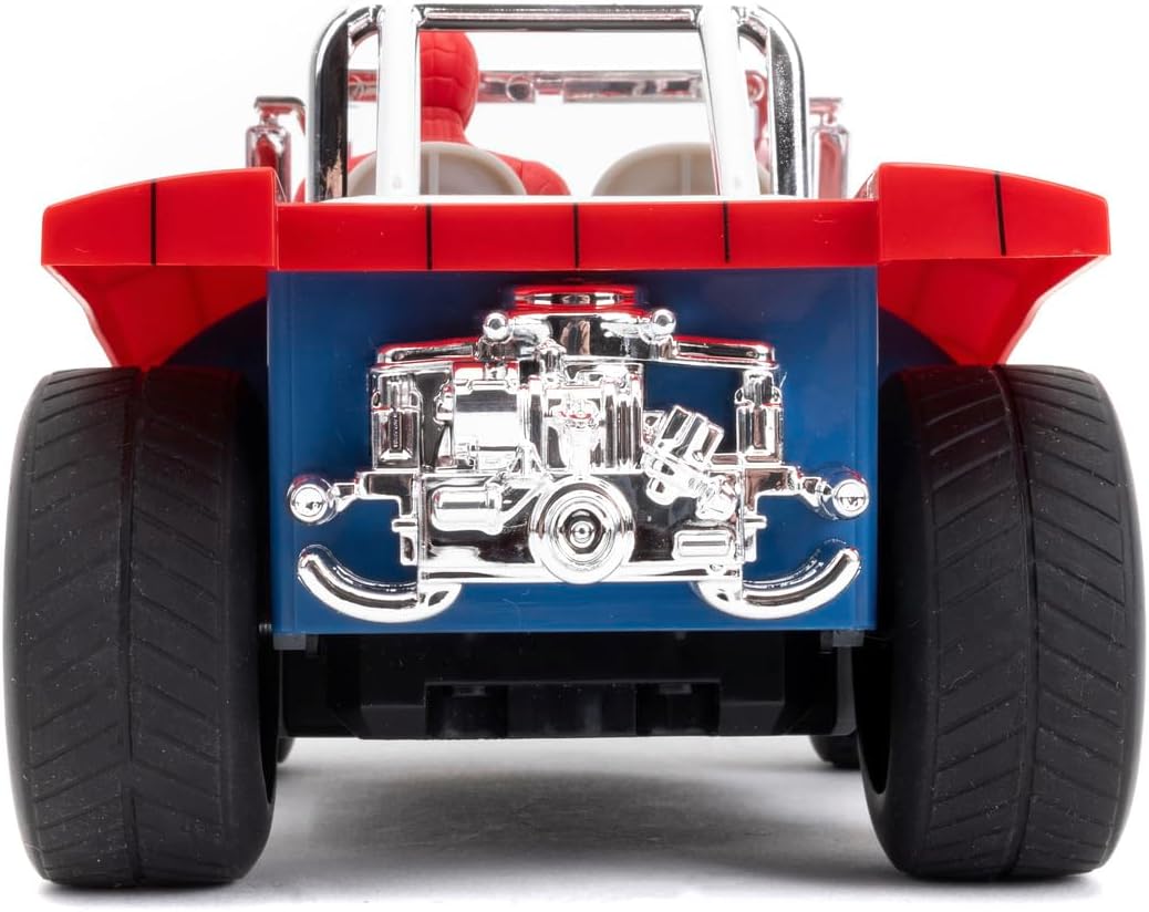 Jada Marvel Spiderman Buggy RC - Radio Controlled Car Turbo Function - Scale 1:24 - Ages 6 and Above