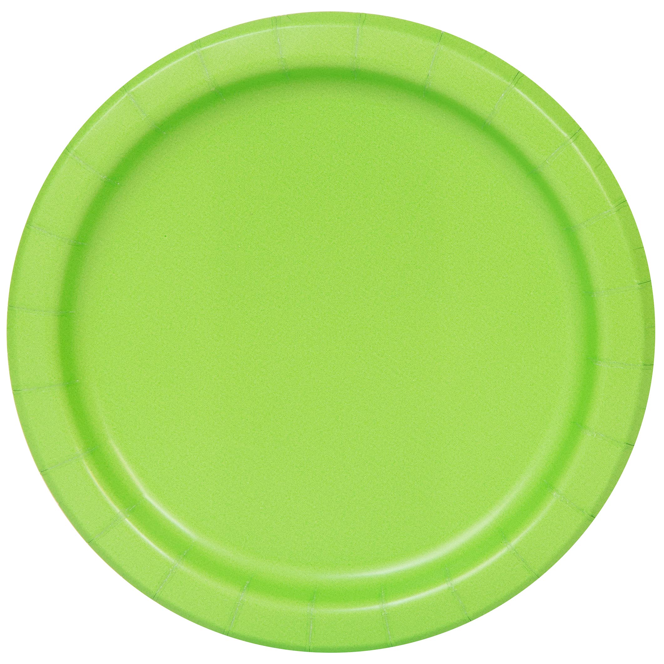Unique Party: 8 Lime Green 7`` Plates Sup. Piatto 18 Cm Verde Lime Sup