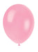 Unique Party 80003 - Palloncini in Lattice Rosa da 30cm, Confezione da 10
