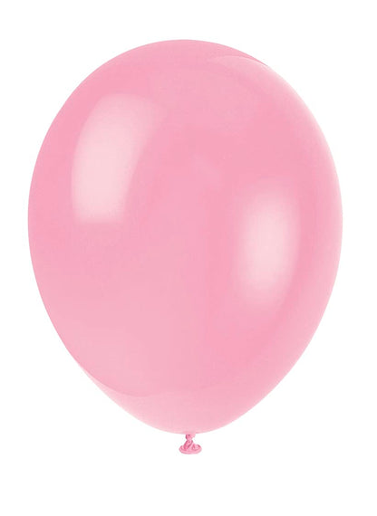 Unique Party 80003 - Palloncini in Lattice Rosa da 30cm, Confezione da 10
