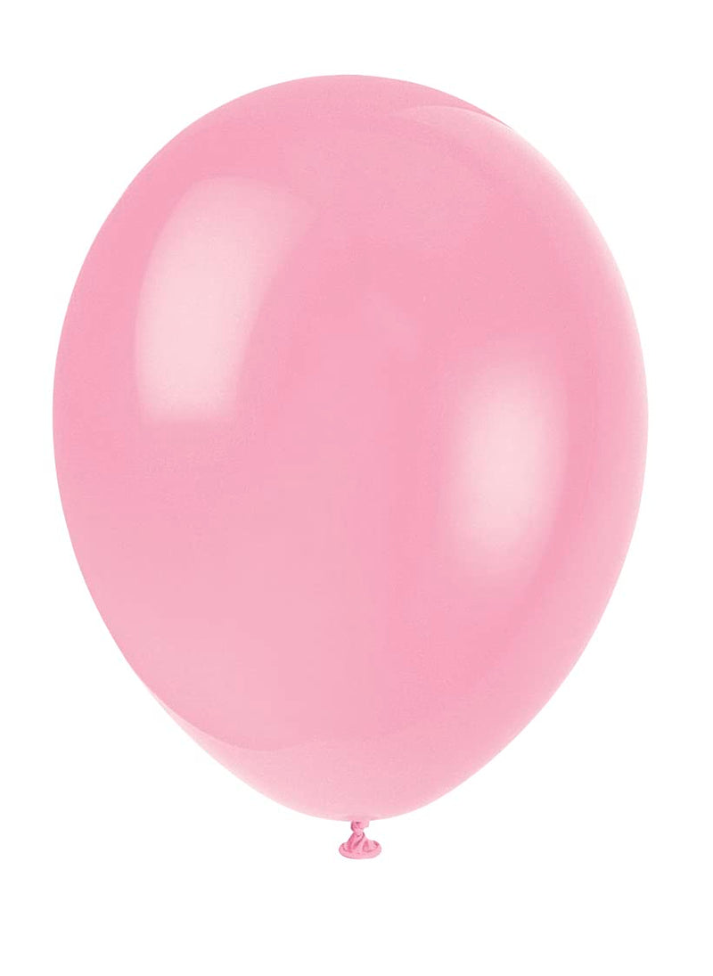 Unique Party 80003 - Palloncini in Lattice Rosa da 30cm, Confezione da 10