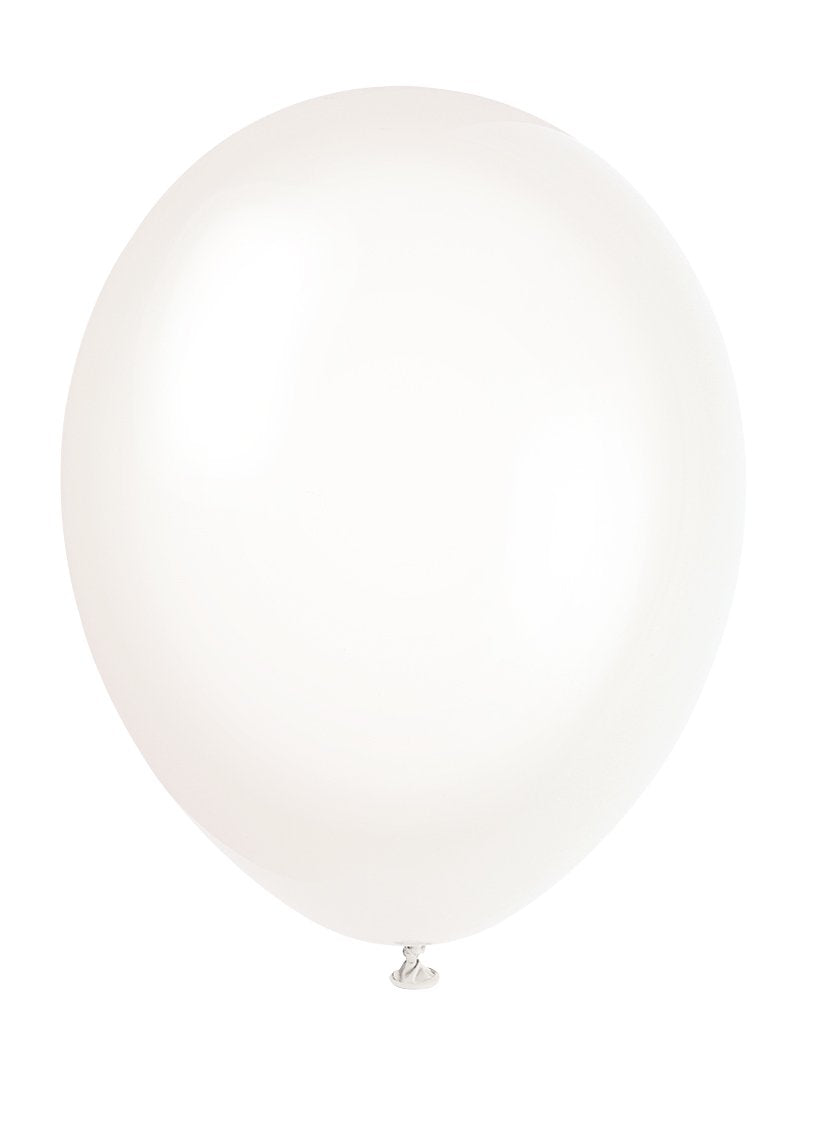 Unique Party 80011 - Palloncini in Lattice Trasparente da 30cm, Confezione da 10