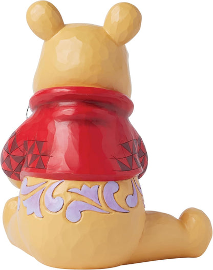 Enesco Disney Traditions Collection by Jim Shore Winnie The Pooh con vaso di miele e ape grande figurina, in resina di pietra, dipinta a mano, statuetta Disney da collezione, 30,5 cm