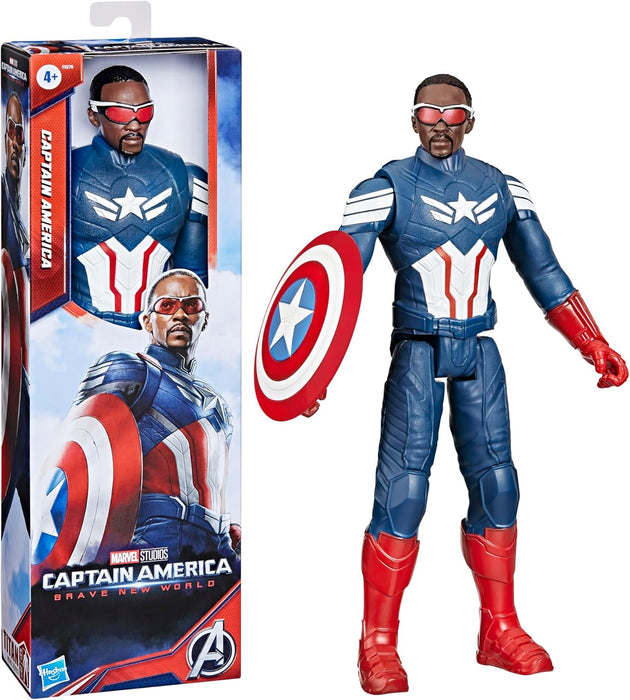 Marvel Studios Captain America Brave New World, Titan Hero Series Captain America Action Figure