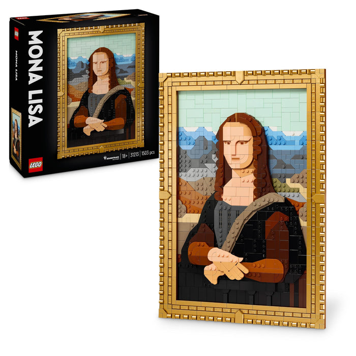 LEGO Art Gioconda, Riproduzione Opera d'Arte Rinascimentale di Leonardo da Vinci in Mattoncini, Decorazione da Parete di Casa, Idea Regalo Creativa per Adulti, Uomo, Donna, Lui, Lei e Artisti 31213