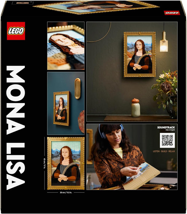 LEGO Art Gioconda, Riproduzione Opera d'Arte Rinascimentale di Leonardo da Vinci in Mattoncini, Decorazione da Parete di Casa, Idea Regalo Creativa per Adulti, Uomo, Donna, Lui, Lei e Artisti 31213