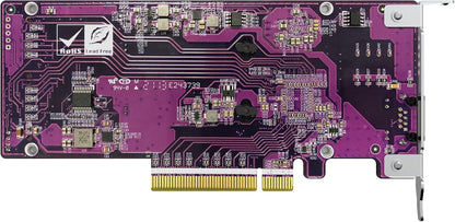 QNAP QM2-2P10G1TB 2 x PCIe Gen3 NVMe SSD & 1 x 10GbE (10G/5G/2.5G/1G/100M) Port Expansion Card to Enhance Performance
