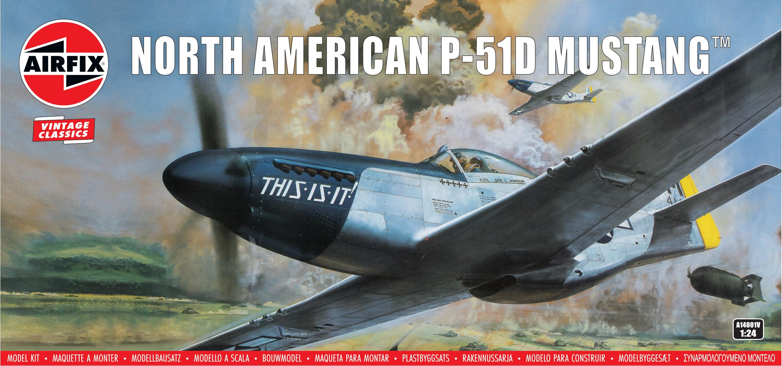 Airfix A14001V North American P-51D Mustang Plastic Model-Making Kit