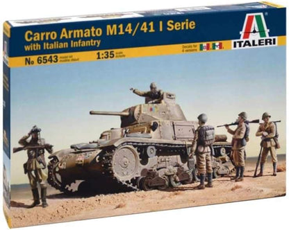 Italeri 6543 1:35 M14/41 with Italian Infantry