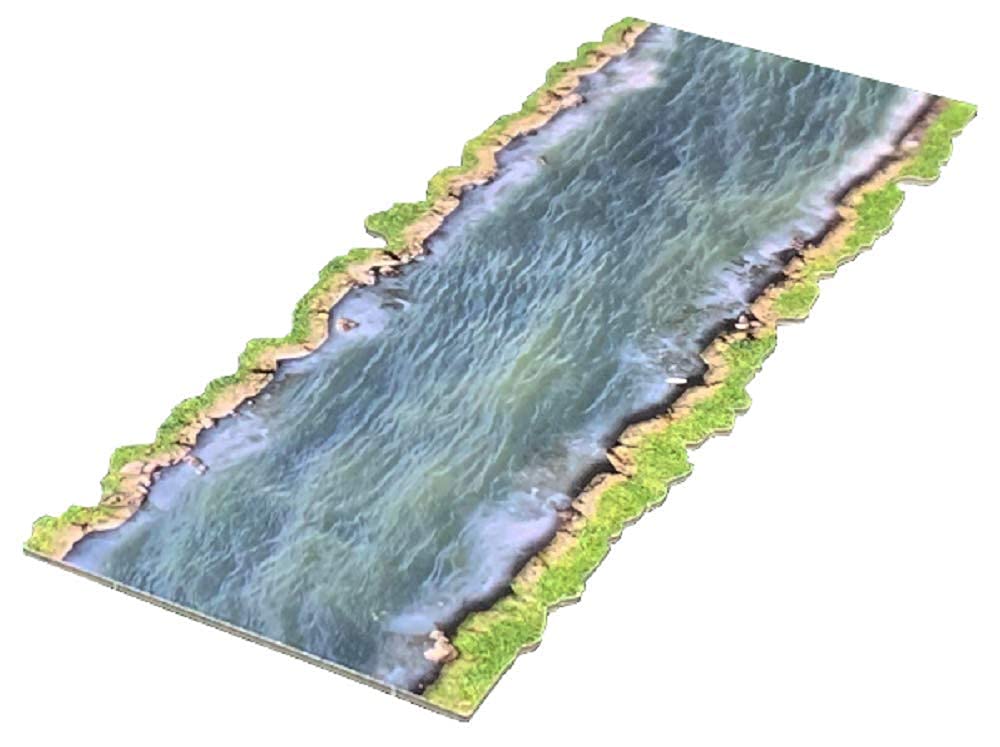 Battle Systems – Modular Fantasy Scenery – Perfect for Roleplaying and Wargames - Multi Level Tabletop Terrain for 28mm Miniatures – Colour Printed Model Diorama – DnD Warhammer (Roads and Rivers