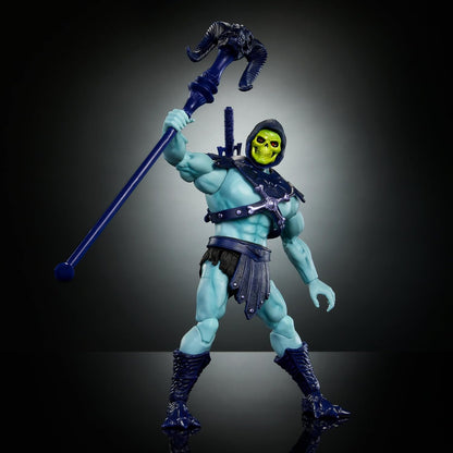 Masters of the Universe Masterverse Skeletor Vintage Collection 18 cm Action Figure with Accessories Sword and Staff - Blue and Purple