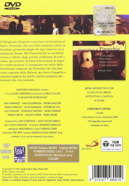 The Adventures of Pinocchio ( Le avventure di Pinocchio ) ( Les aventures de Pinocchio )