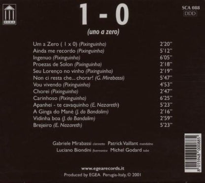 Mirabassi / Vaillant / Biondini / G - 1-0 (Uno A Zero