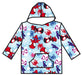 Aymax Felpa Poncho/Maglione Plaid Spidey and Friends 3-6Y, blu, Taglia unica