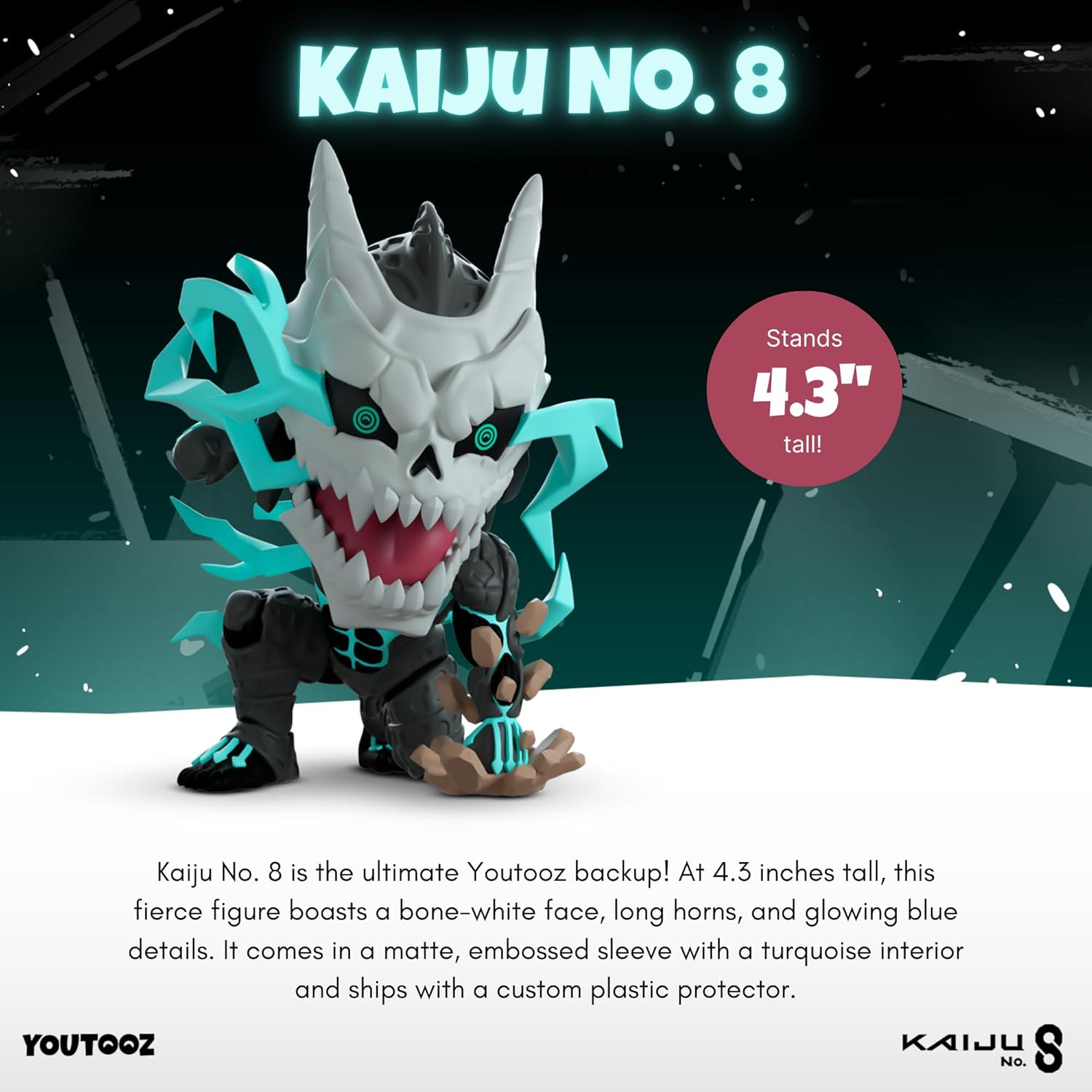 Youtooz Kaiju No. 8 4.3", Kaiju No. 8 Vinyl Figure, Collectible Kaiju No. 8 from Kaiju No. 8 Kaiju No. 8 Collection