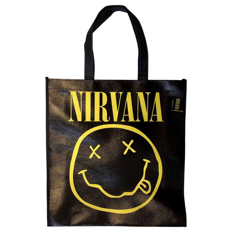 Nirvana - Nirvana Eco Bag: Yellow Happy Face