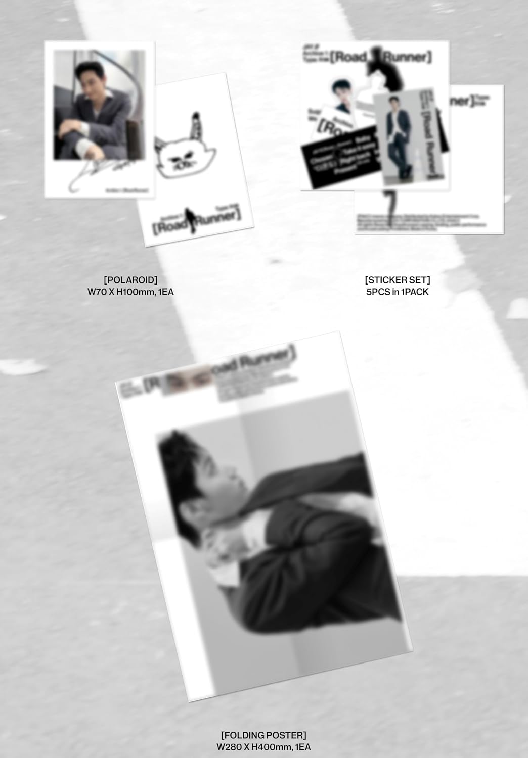 Archive 1: Road Runner - Type : From - incl. 72pg Book, Polaroid, Folded Poster, 5pc Sticker Set, Keying + Photocard
