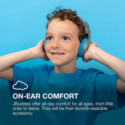 JLab JBuddies Studio 2 Kids Headphones Wireless - Bluetooth Headphones Kids for Boys & Girls, Volume Limited Childrens Earphones with Mic, 65+ Hr Playtime, Noise Isolation, Sharing & Wired Mode