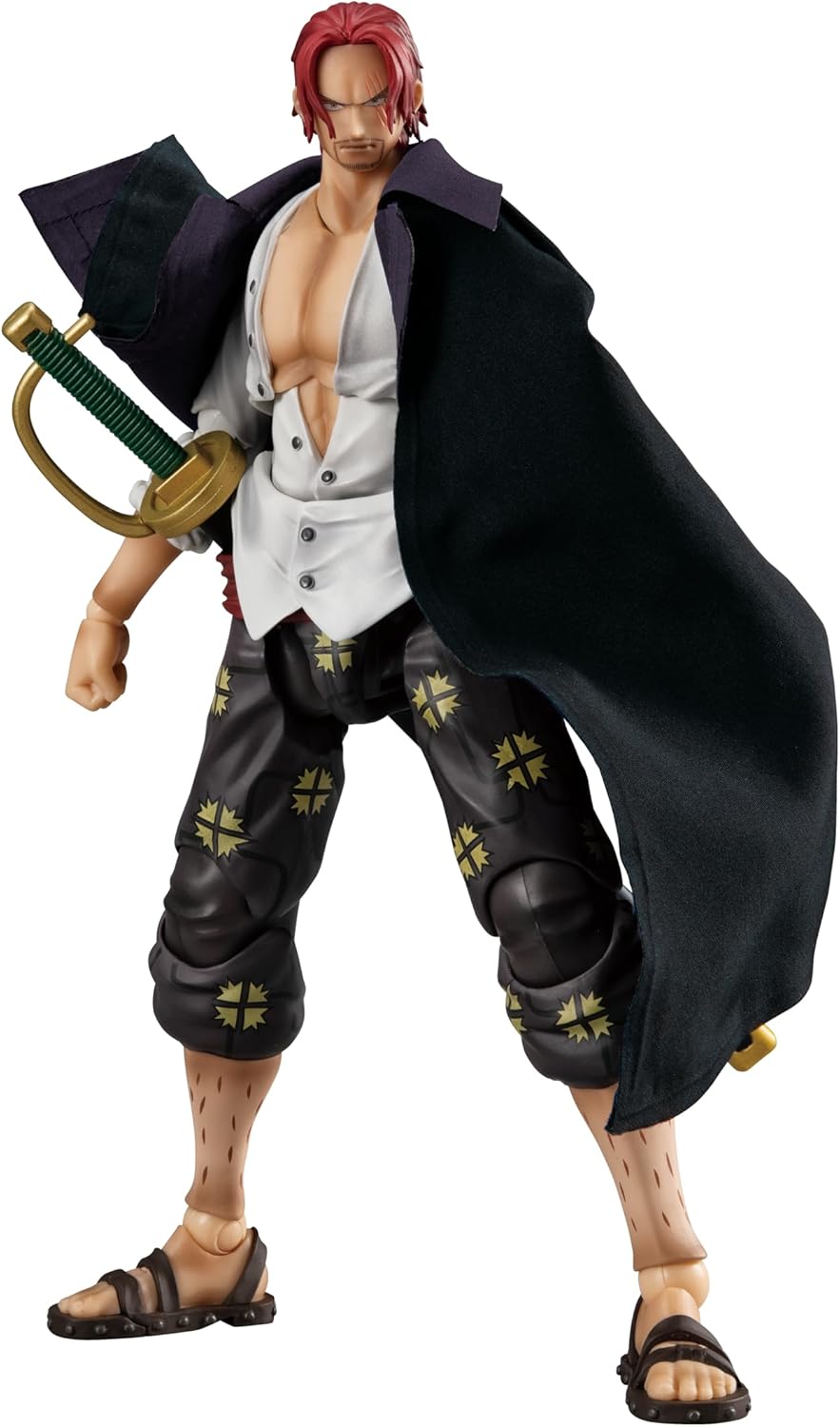 Megahouse, Shanks One Piece Actionfigur, Variable Action Heroes, Red-Haired Ver.1.5, mehrfarbig, MH840838, Sammelfigur, optimal für Anime-Fans