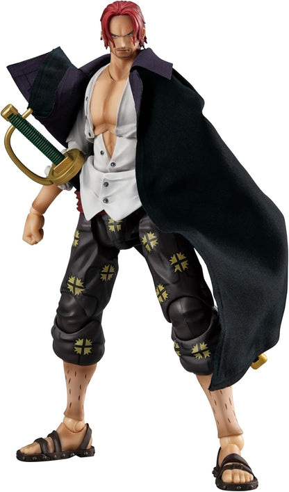 Megahouse, Shanks One Piece Actionfigur, Variable Action Heroes, Red-Haired Ver.1.5, mehrfarbig, MH840838, Sammelfigur, optimal für Anime-Fans