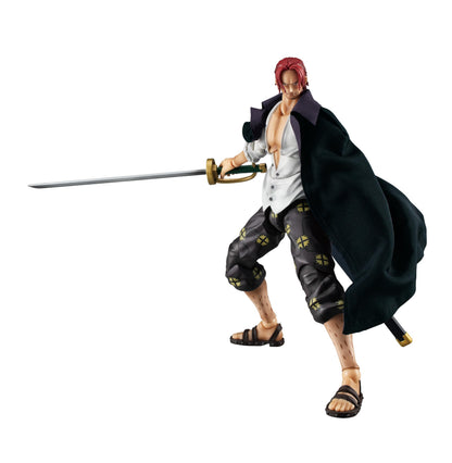 Megahouse, Shanks One Piece Actionfigur, Variable Action Heroes, Red-Haired Ver.1.5, mehrfarbig, MH840838, Sammelfigur, optimal für Anime-Fans