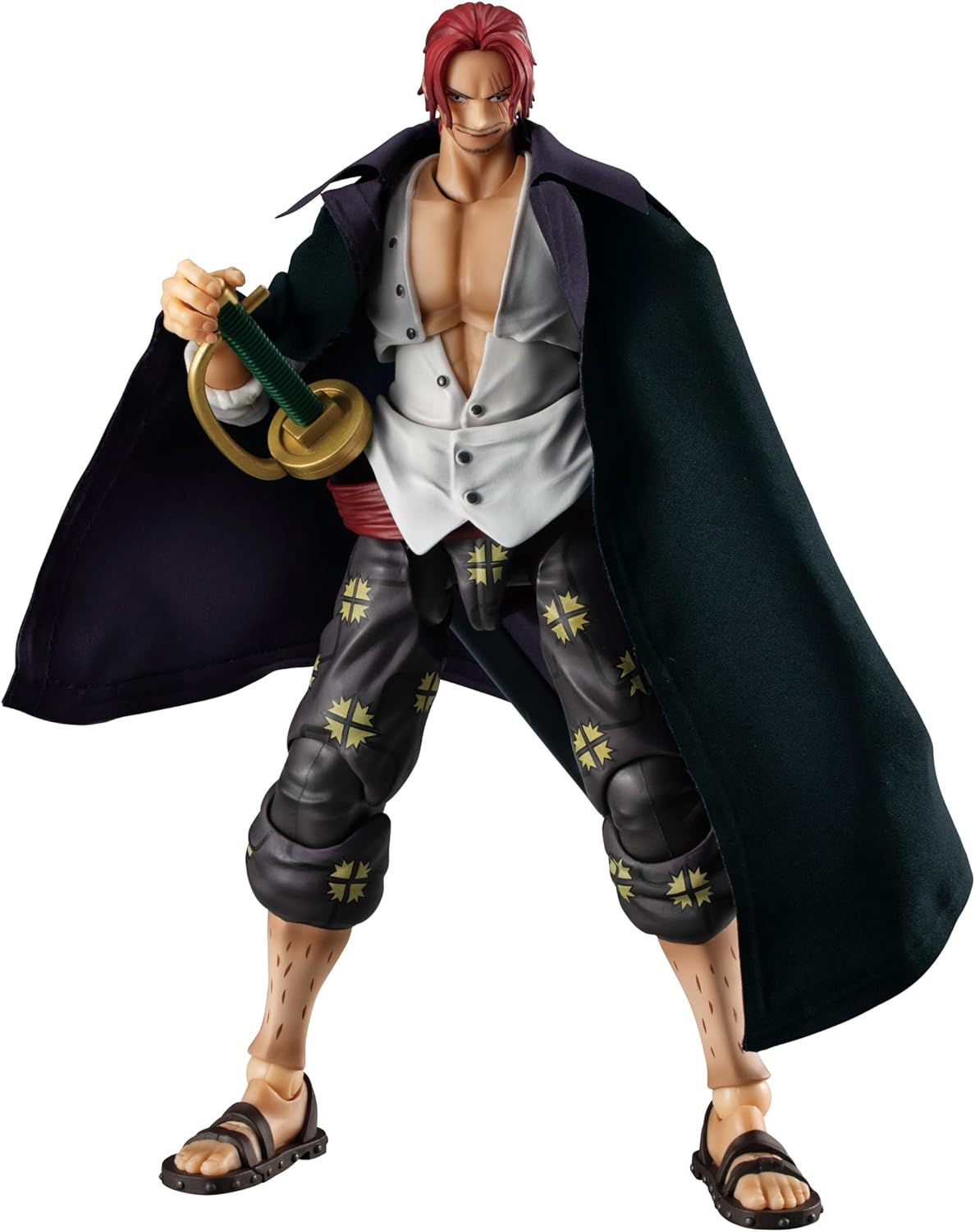 Megahouse, Shanks One Piece Actionfigur, Variable Action Heroes, Red-Haired Ver.1.5, mehrfarbig, MH840838, Sammelfigur, optimal für Anime-Fans