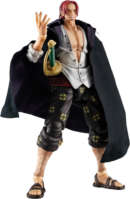 Megahouse, Shanks One Piece Actionfigur, Variable Action Heroes, Red-Haired Ver.1.5, mehrfarbig, MH840838, Sammelfigur, optimal für Anime-Fans