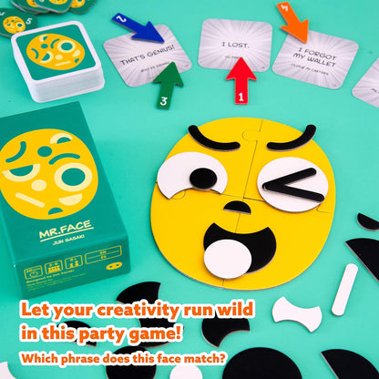Oink Games "Mr. Face • Funny Family Games With Emotional Expressions • Favourite Adults & Kids Games For The Whole Family • 9 Year Olds +