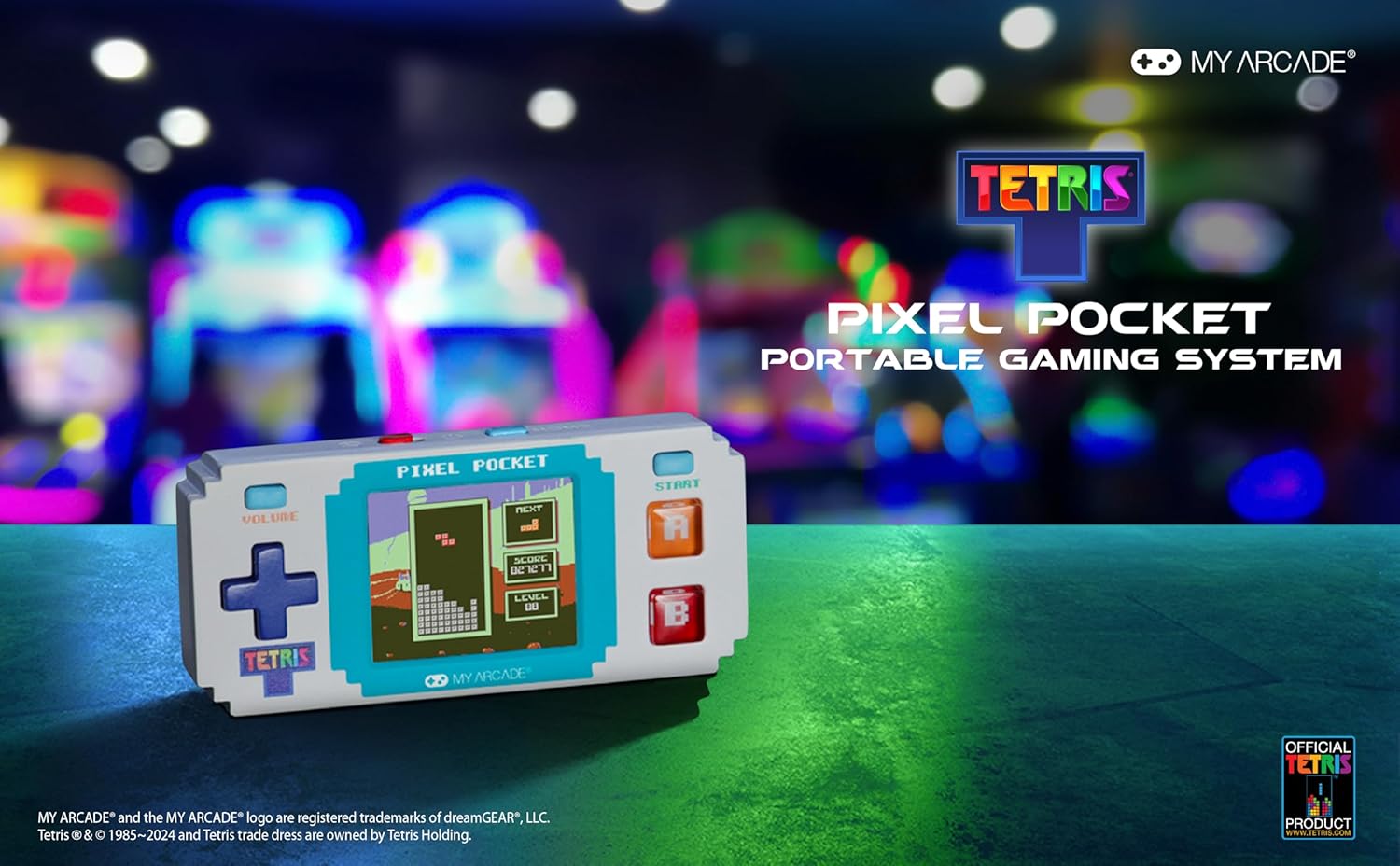 Pixel Pocket Tetris MINI Portable Gaming
