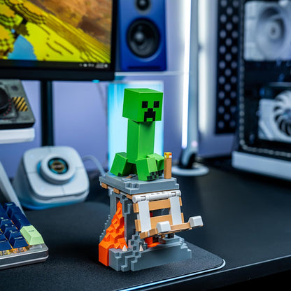 Cable Guys - Minecraft Creeper Gaming Accessories Holder & Phone Holder for Most Controller (Xbox, Play Station, Nintendo Switch) & Phone