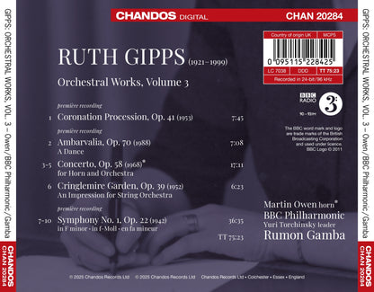 Ruth Gipps: Orchestral Works - Volume 3