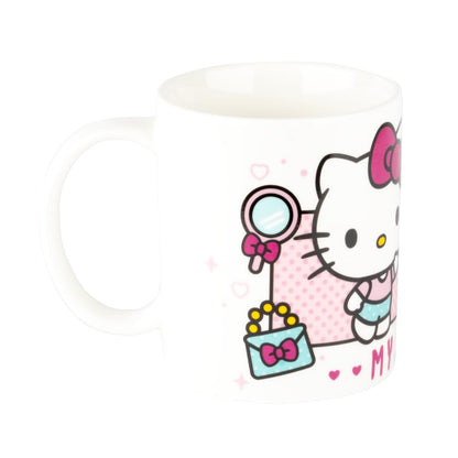 Konix Hello Kitty Ceramic Mug, 320 ml, My Style, White