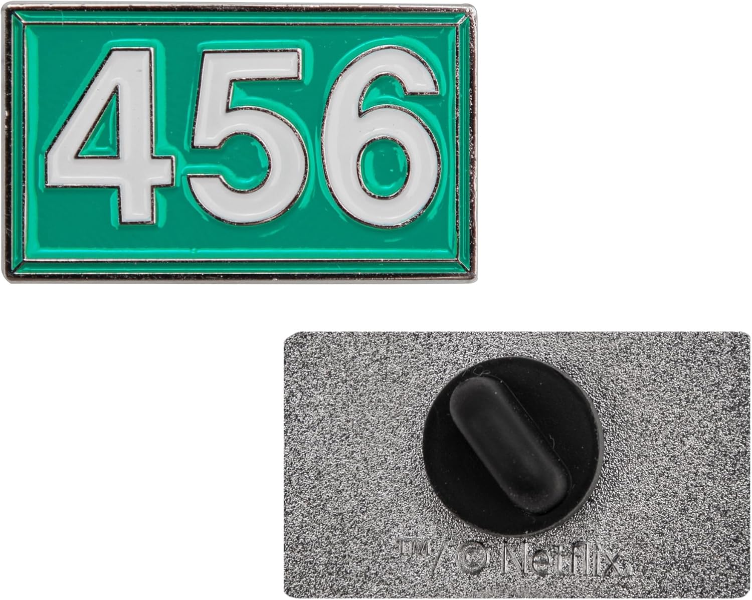 Cinereplicas Squid Game & Player 456-3 cm Set of 2 Pins - Officially Licensed, 100% Zinc Alloy, No Gemstone