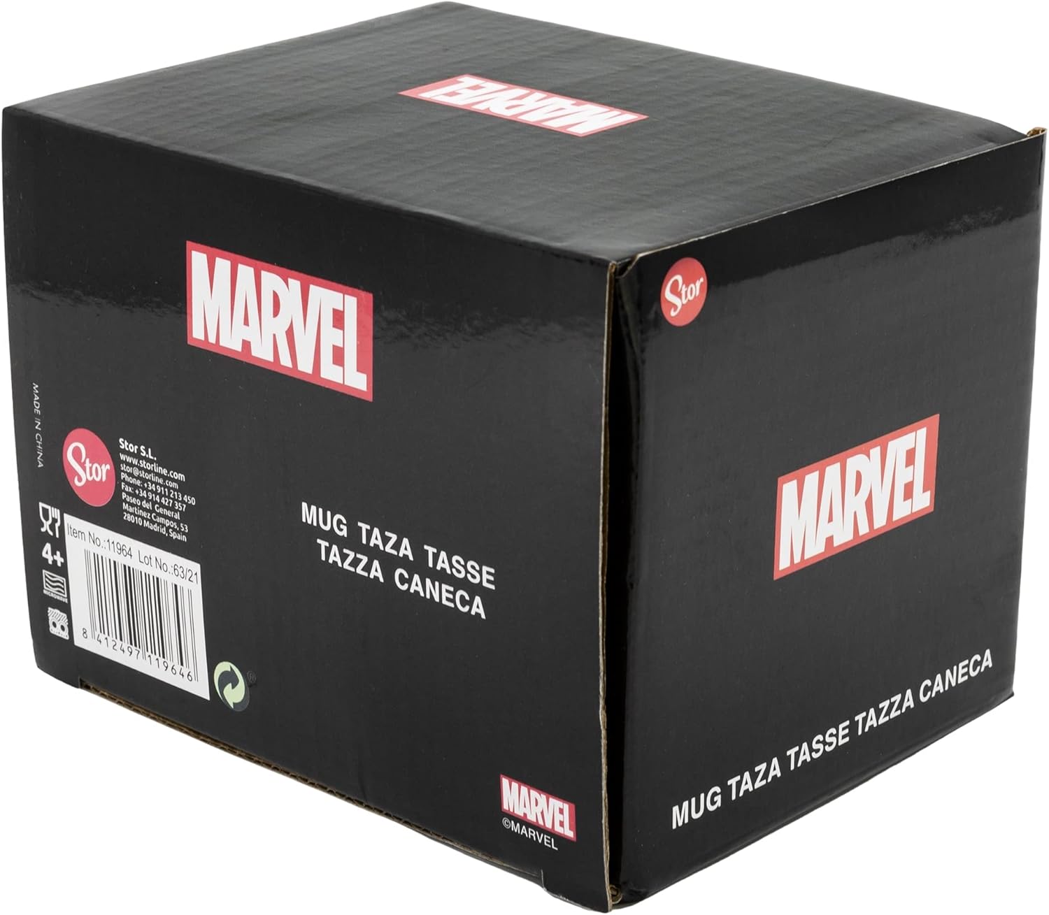 Stor Ceramic Breakfast Mug 400 ml | Deadpool Gift Boxed
