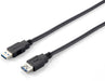 Equip USB 3.0 Extension Cable A to A 2 m M/F Black