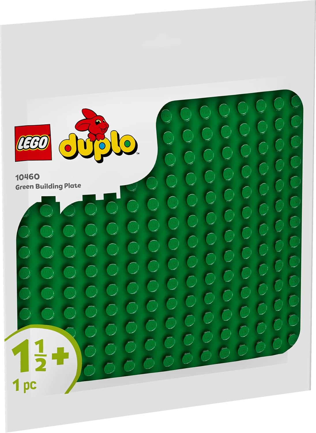 LEGO DUPLO Green Building Plate - Montessori Toy for 1+ year old Boys & Girls - Bricks Display Base for Toddlers' Building Toys - Birthday Gift Idea - 10460