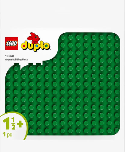 LEGO DUPLO Green Building Plate - Montessori Toy for 1+ year old Boys & Girls - Bricks Display Base for Toddlers' Building Toys - Birthday Gift Idea - 10460