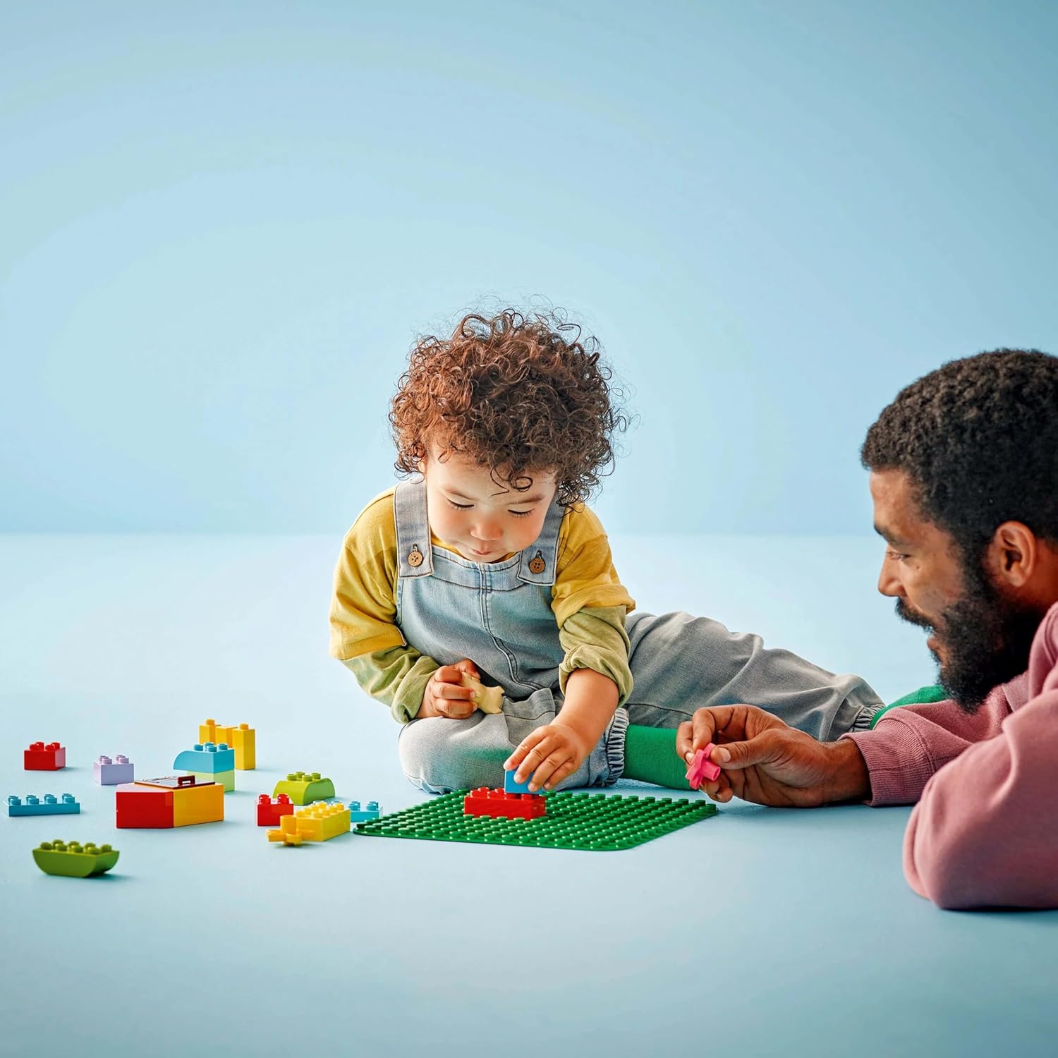 LEGO DUPLO Green Building Plate - Montessori Toy for 1+ year old Boys & Girls - Bricks Display Base for Toddlers' Building Toys - Birthday Gift Idea - 10460