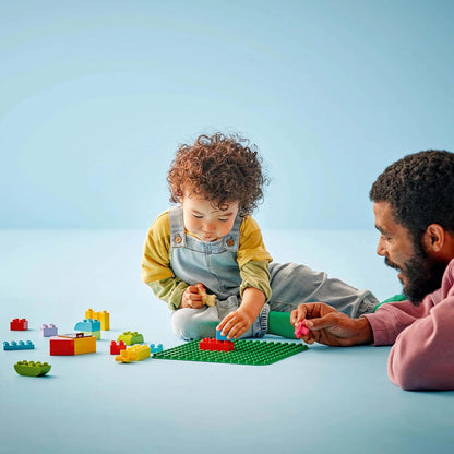 LEGO DUPLO Green Building Plate - Montessori Toy for 1+ year old Boys & Girls - Bricks Display Base for Toddlers' Building Toys - Birthday Gift Idea - 10460