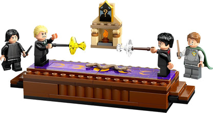 LEGO Harry Potter Hogwarts Castle: Dueling Club Playset with 4 Collectible Minifigures incl. Draco Malfoy & Severus Snape, Role Play Toy with Toppling Function for 8+ Year Old Boys & Girls 76441