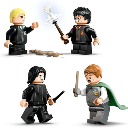 LEGO Harry Potter Hogwarts Castle: Dueling Club Playset with 4 Collectible Minifigures incl. Draco Malfoy & Severus Snape, Role Play Toy with Toppling Function for 8+ Year Old Boys & Girls 76441