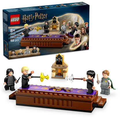 LEGO Harry Potter Hogwarts Castle: Dueling Club Playset with 4 Collectible Minifigures incl. Draco Malfoy & Severus Snape, Role Play Toy with Toppling Function for 8+ Year Old Boys & Girls 76441