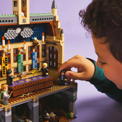 LEGO Harry Potter Hogwarts Castle: Dueling Club Playset with 4 Collectible Minifigures incl. Draco Malfoy & Severus Snape, Role Play Toy with Toppling Function for 8+ Year Old Boys & Girls 76441