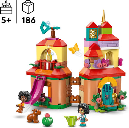 LEGO ǀ Disney Encanto Mini House Building Toy for 5 Plus Year Old Girls, Set Includes Mirabel and Antonio Madrigal Micro Dolls, a Capibara Figure & a Key 43261