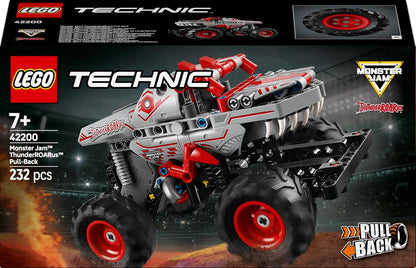 LEGO Technic Monster Jam ThunderROARus con Motor de Carga Manual, Camión Monstruo Dinosaurio de Juguete, Vehículo para Espectáculo Monster Truck, Regalo para Niños y Niñas de 7 Años o Más 42200