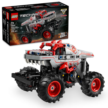 LEGO Technic Monster Jam ThunderROARus con Motor de Carga Manual, Camión Monstruo Dinosaurio de Juguete, Vehículo para Espectáculo Monster Truck, Regalo para Niños y Niñas de 7 Años o Más 42200